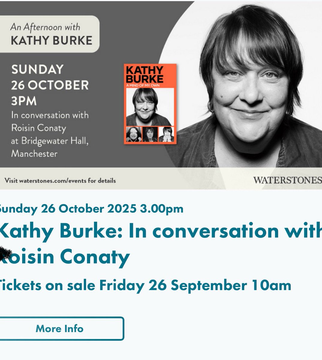 You Northern Lot fancy an afternoon with my Boss <a href="/KathyBurke/">Kath 💙🙀🇪🇺✊🏾</a>  discussing her Memoir ‘A Mind Of My Own’. And YAS it will have  a London launch too- details to follow!