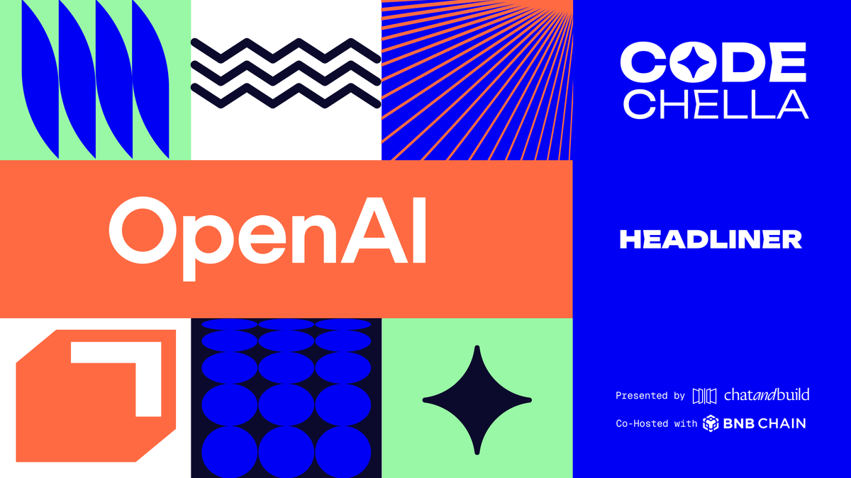 They sparked a global movement, redefined intelligence, and changed how the world builds.

And they're just getting started...

Welcome to the stage <a href="/OpenAI/">OpenAI</a>, an official headliner at Codechella!!!

Here's what they're bringing to the table 👇