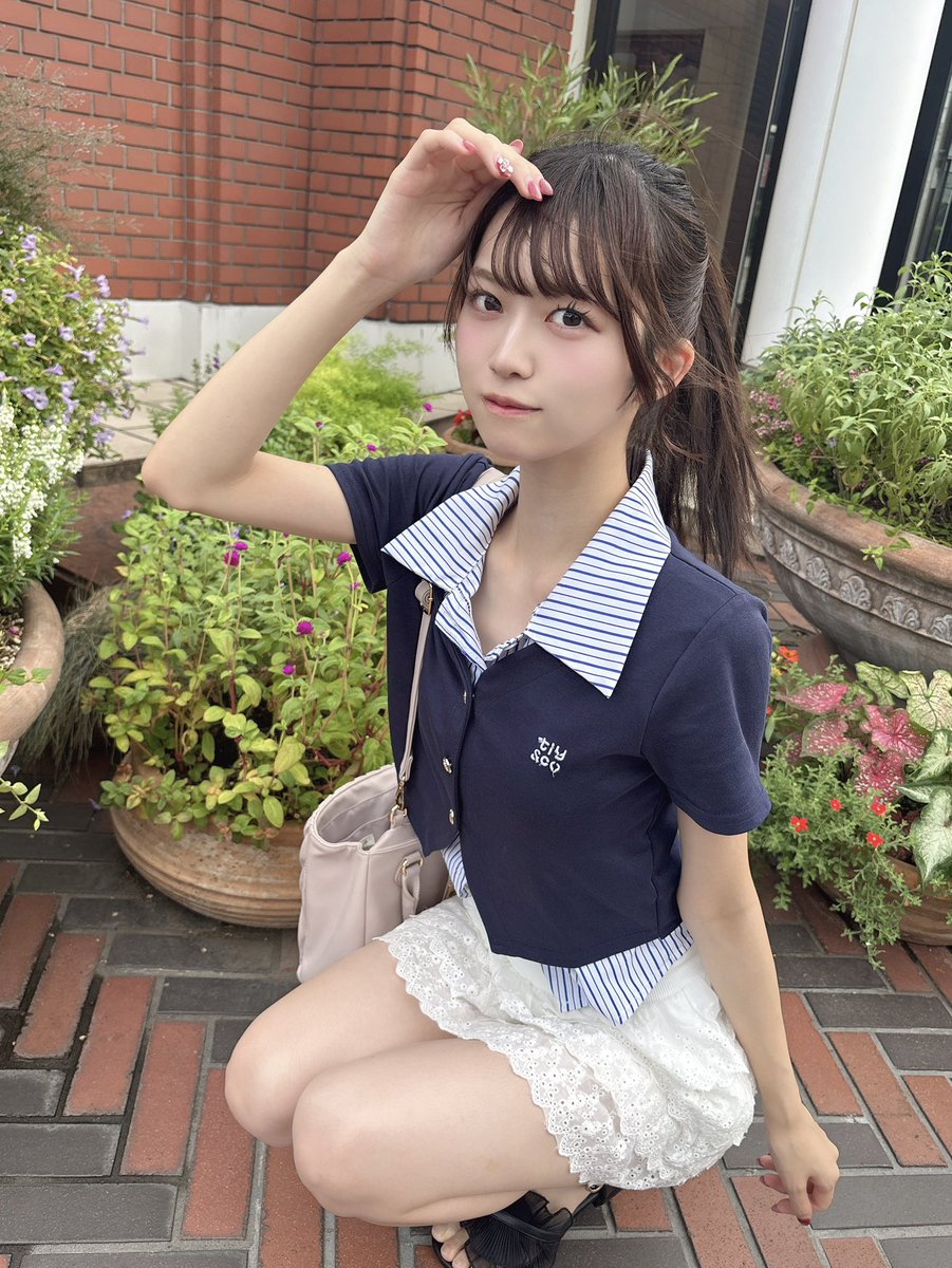 ちょっと風で乱れちゃったぁ なおしてくれる？💕 #高嶺のなでしこ