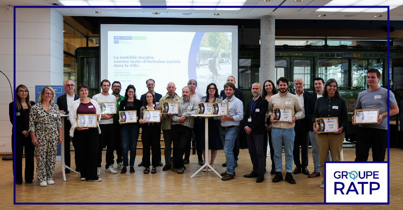 RATPgroup's tweet photo. [Appel à projets] La @fondationratp et @Acted dévoilent les 10 lauréats de leur appel à projets national sur le thème de la mobilité durable comme levier d’inclusion sociale dans la ville. Ils bénéficieront d’un soutien financier et d’un accompagnement local. #GroupeRATP