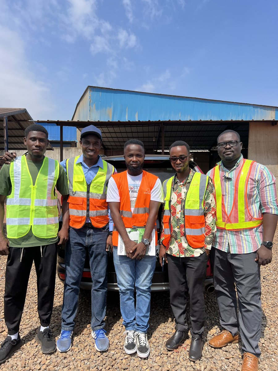 18th September 2025 Members of THE COALITION OF ROAD SAFETY CONTENT CREATORS visited on for the biggest yards in Tema Harbour city to educate truck drivers about truck safety on our roads. This project is supported by TRANSAID UK. <a href="/TransaidOrg/">Transaid</a>