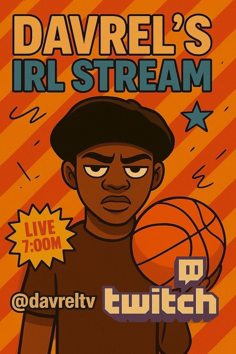 davrel99's tweet image. Lock in 🎥🔥 Davrel goes LIVE today at 7PM! Pull up to the stream 👉 twitch.tv/davreltv 🏀✨ #IRLStream #DavrelTV
