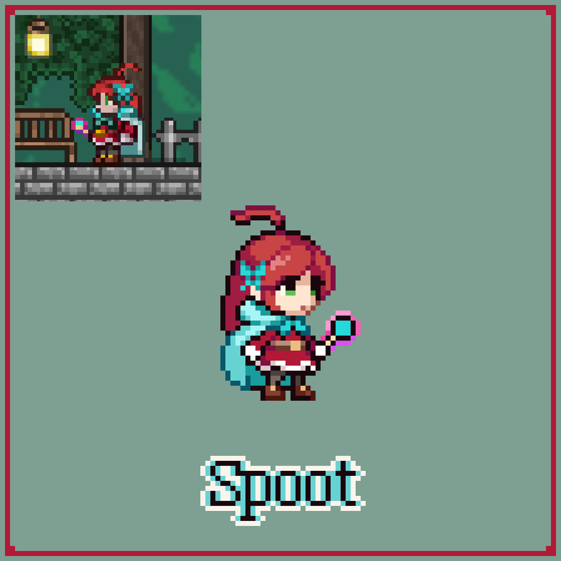 SpootCreative's tweet image. My Terraria character in my style~ 

#pixelart #terraria #ドット絵