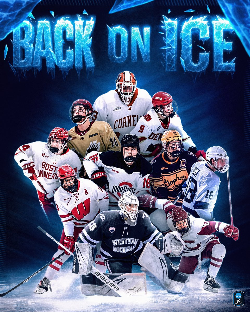 Hockey fans, we're 𝐒𝐎 𝐁𝐀𝐂𝐊. 🏒

#NCAAHockey