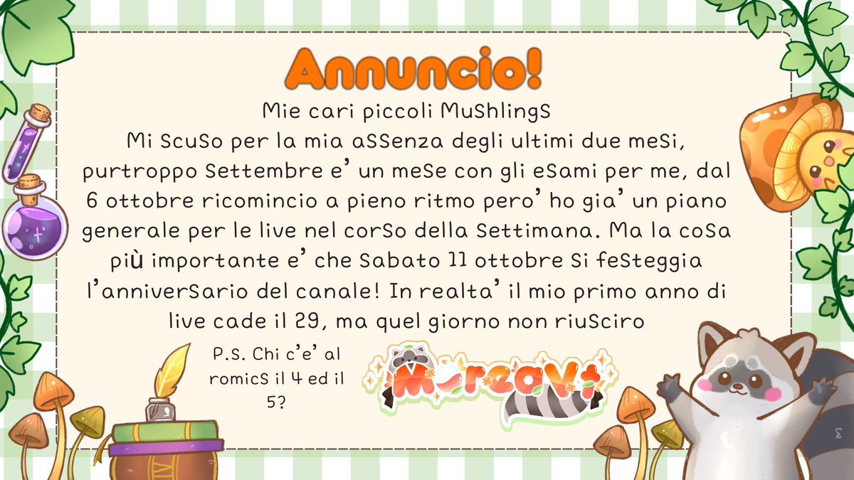 vi ho fatto prendere un colpo vero? 🌝🌝🌝
No? Okey, non mi offendo. Vi piace la nuova  grafica per gli annunci l’ha fatta @violex_atelier è bravissima e sono stra felice del risultato! 
Spero di vedervi il 6 numerosi, potrei avere delle sorpresine 🌝
#vtuber #vtuberita