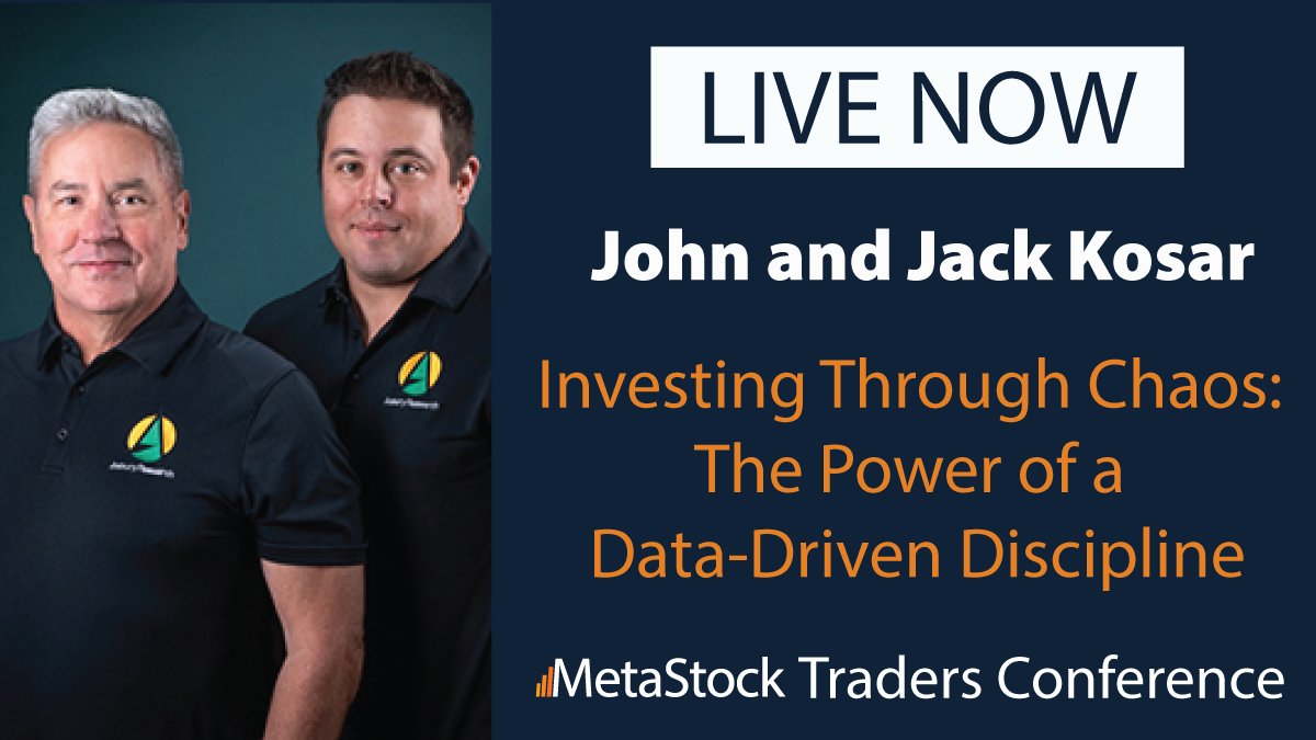 🚨 Jack and John Kosar are LIVE right now! 🚨

🎤 “Investing Through Chaos: The Power of a Data-Driven Discipline”

Don’t miss this chance to learn from one of the industry’s best—happening right now as part of the MetaStock Traders Conference.

👉 Watch live here: