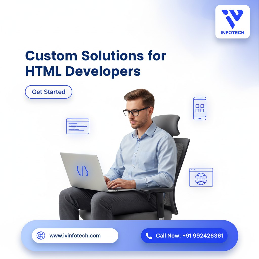 ivinfotech2025's tweet image. 🚀 Boost your business with Custom HTML Development Solutions from IV Infotech!
💻 Responsive | ⚡ Fast | 🎨 Tailored for your needs.
👉 Start now: ivinfotech.com | 📞 +91 992426361
#HTMLDevelopers #WebDevelopment #IVInfotech #CustomSolutions #Mehsana #IndiaBusiness