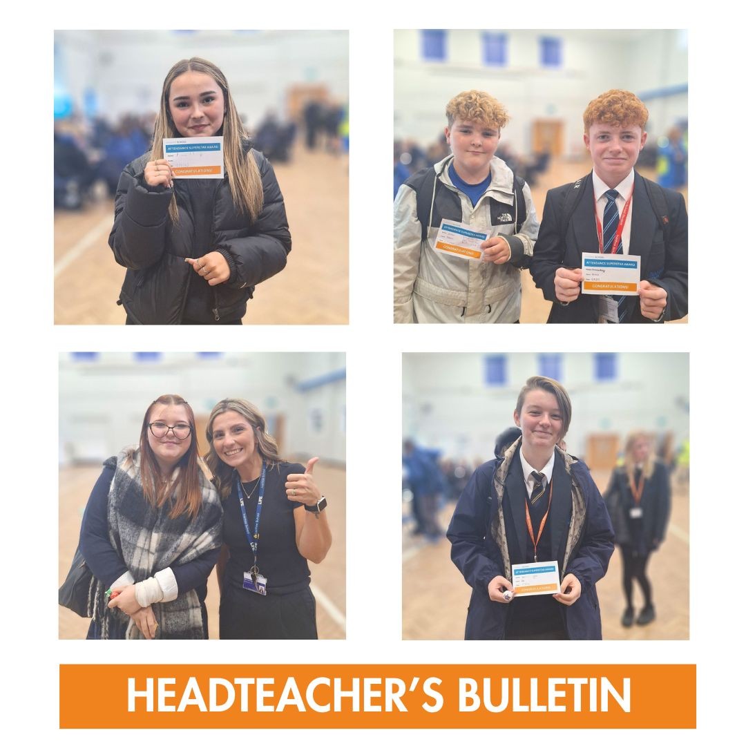 HEADTEACHER'S BULLETIN | Friday 19th September

A fantastic week with Attendance awards and a brilliant Year 11 Commitment to Success evening! Don't forget polls close at midnight for the Ivanhoe School Musical so get your vote ins! 

See all here: ivanhoe.co.uk/headteacher-s-…