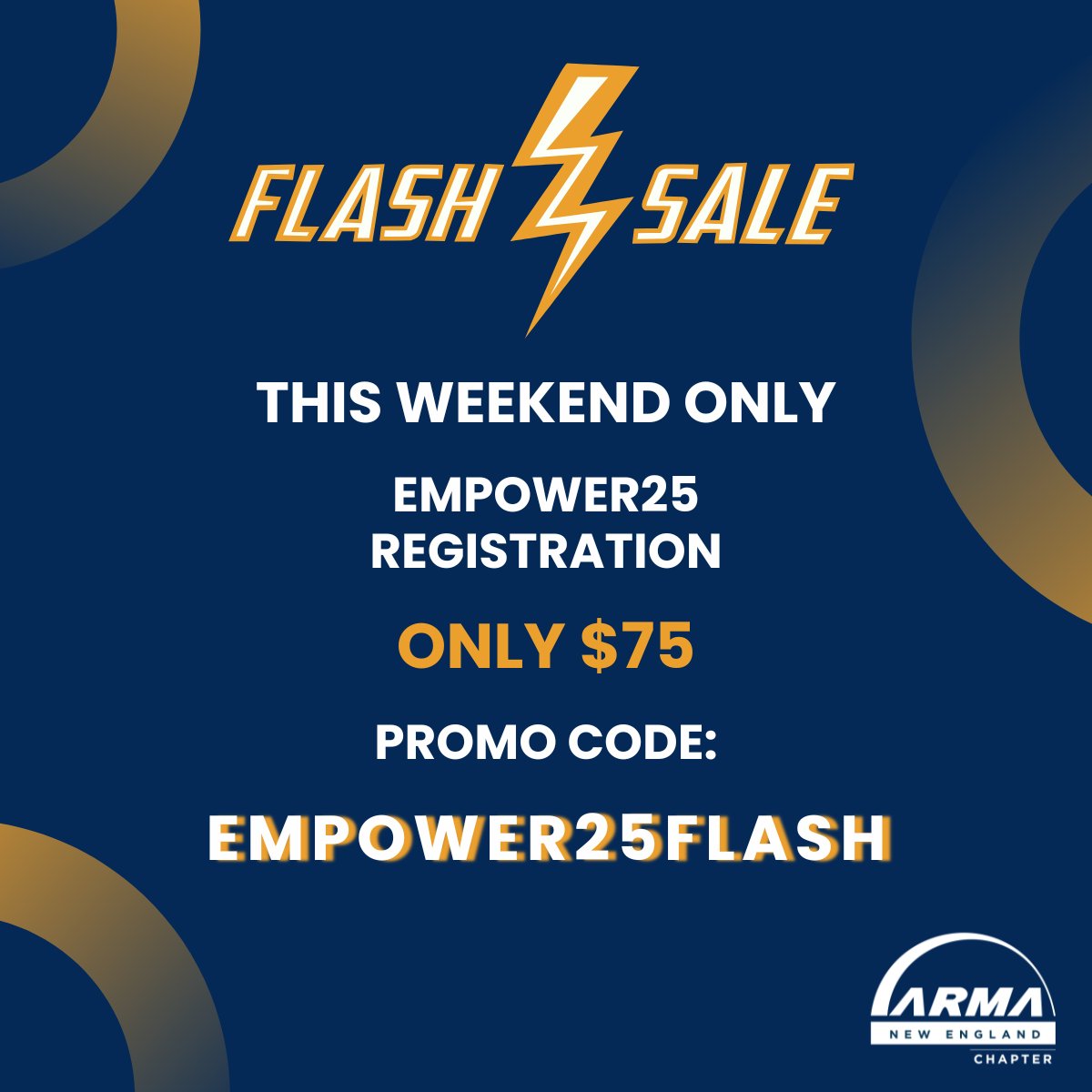 🚨 FLASH SALE IS LIVE! 🚨

For the next 3 days only, get your Empower25 ticket for just $75 with promo code EMPOWER25FLASH.

📅 Sept 29 | Simmons University, Boston

🎟️ Register Now: Armane.org

Offer ends Sunday at midnight!