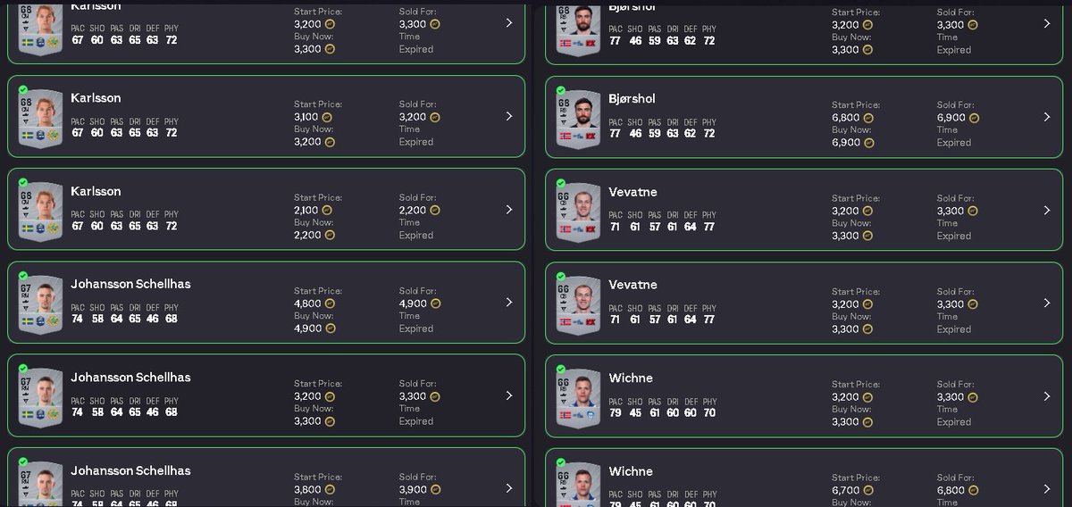 FUTSpeculator's tweet image. When you get tired of selling gold cards, you start selling silver ones 😂 

⛔️ wipe? ban? 🥹

#FC26 #SBCSolutions