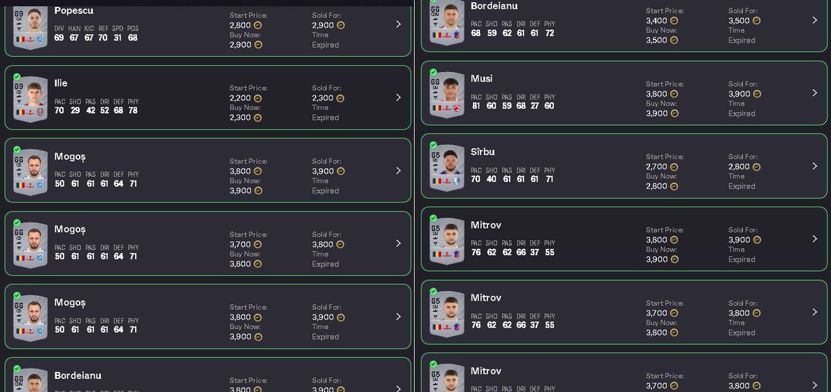 FUTSpeculator's tweet image. When you get tired of selling gold cards, you start selling silver ones 😂 

⛔️ wipe? ban? 🥹

#FC26 #SBCSolutions