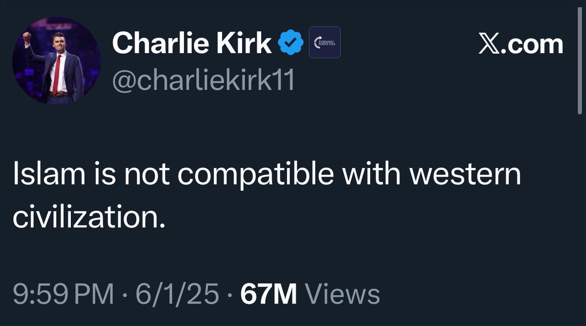 amadorelmatador's tweet image. Charlie was a smart guy.   He knew.
#NoToIslam #ProtectWest #OnlyJesus #ChristIsKing