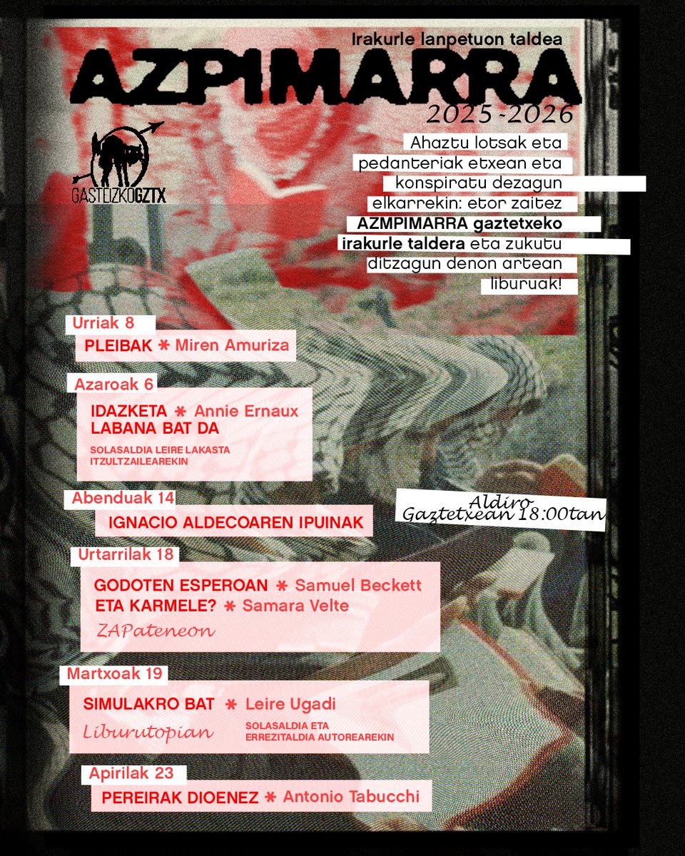 Azpimarra | Irakurle lanpetuon taldea tweet media