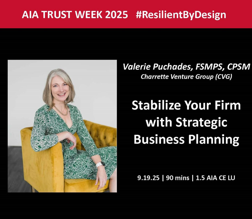 Happy Friday! #AIATrustWeek is winding down with #finalopportunities to learn and earn #AIACEUs, beginning at noon with <a href="/ValeriePuchades/">Valerie Puchades</a> of CVG on stabilizing your firm with strategic business planning. Register NOW aia.zoom.us/webinar/regist…