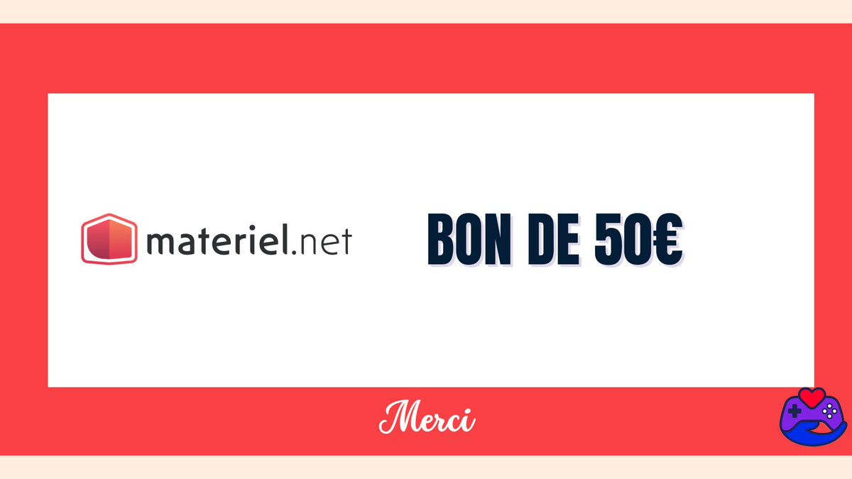 1er cadeau de la part de <a href="/materielnet/">Materiel.net</a> !

Go follow leur compte, le notre et tag un pote !