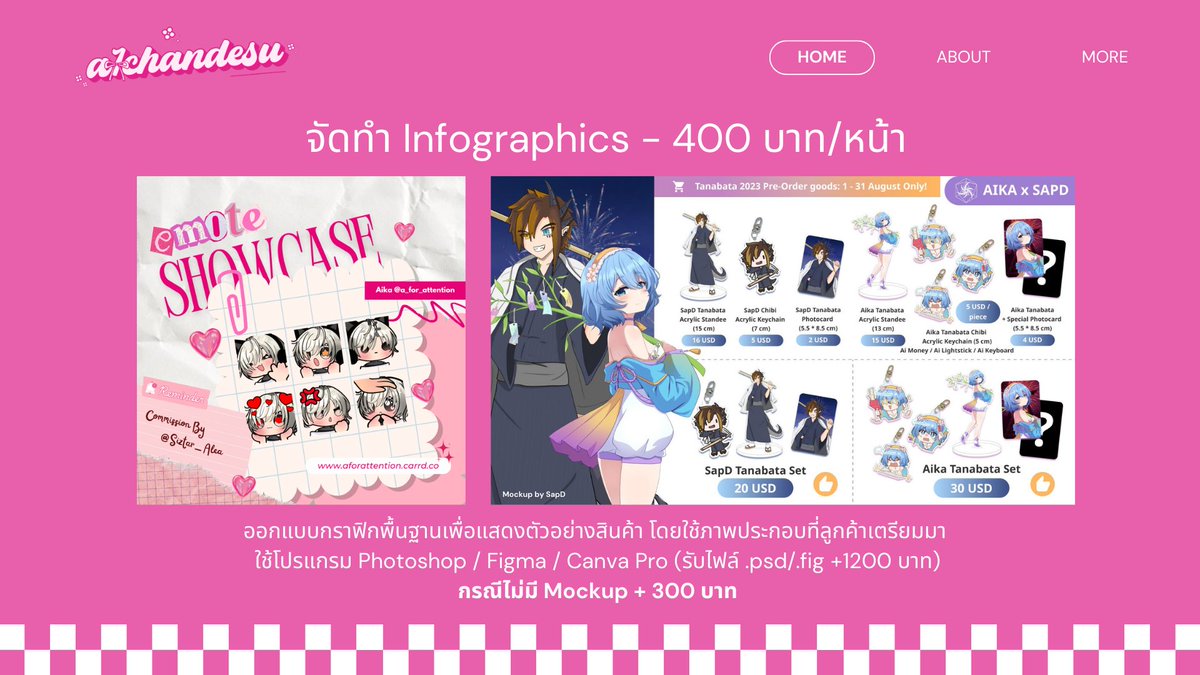 a1chandesu's tweet photo. เปิดให้บริการ Merchandise One Stop Service สำหรับวีทูปเบอร์ที่ไม่มีเวลาแพ็คของ ไม่อยากเปิดที่อยู่จริง ไม่รู้จักโรงงานผลิต

บริการนี้เหมาะสำหรับผู้ที่ต้องจ้างจัดการสินค้าครบวงจร หรือแม้กระทั่งไม่รู้จะออกสินค้าอะไรเราคิดให้ได้ทั้งหมดค่ะ

สนใจ DM ได้เลยค่ะ
#a1comms https://t.co/NFDwB6Kzub