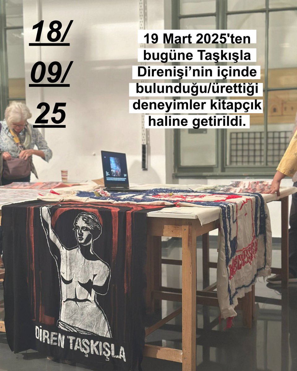 Düşünce özgürlüğü mü? Taşkışla’da yok.
19 Eylül’de SArPe sergisindeki üretimlerimiz ve pankartlarımız ÇALINDI. Bu ilk değil, mezuniyet pankartımızı da çalan aynı zihniyet! KAYYUM DEKAN MEHMET, HOŞUNA GİTMEYEN ÜRETİMLERİ ÇALIYOR!