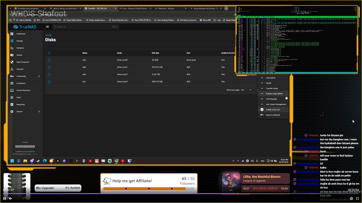 whoisshafaat's tweet image. We were able to install @TrueNAS sucessfully! Love the UI, its easy to understand and naviagate without needing a tutorial. Excited to hookup my drives and create my first ZFS pool!

But, thats something we will do tomorrow. Today I&apos;ll be cleaning up my tech mess and PC