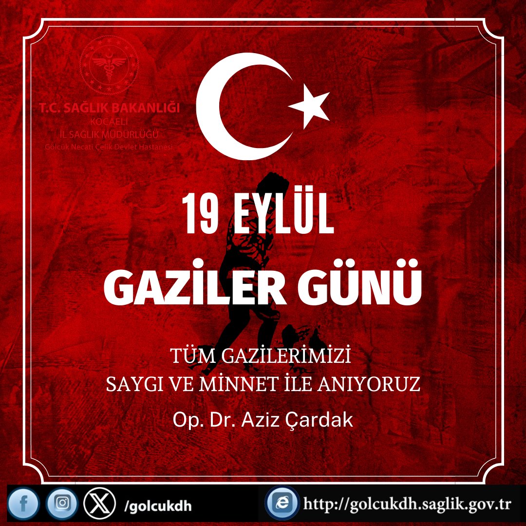 Bağımsızlık ve özgürlüğümüz için canını ortaya koyan Cumhuriyetimizin kurucusu Gazi Mustafa Kemal Atatürk ve silah arkadaşları başta olmak üzere tüm gazilerimizin 19 Eylül Gaziler Günü kutlu olsun. Minnet, şükran ve saygıyla… 🇹🇷📷 🇹🇷