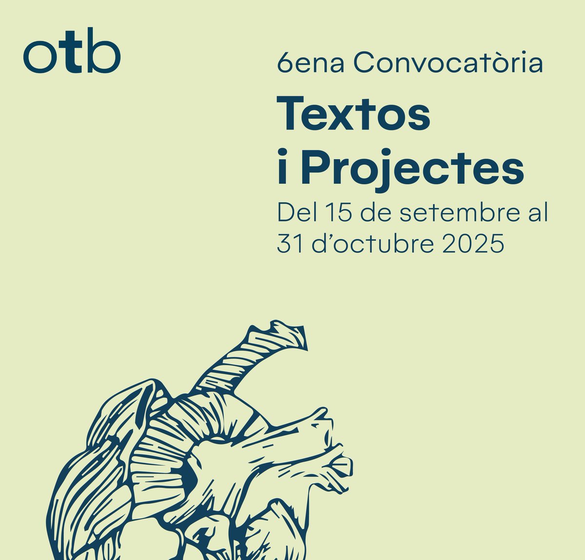 Sala Flyhard (@salaflyhard) on Twitter photo 📢 Obrim 2 noves convocatòries des de <a href="/OnTeatreBatega/">Onelteatrebatega</a>
👉 Dansa als teatres de proximitat (obert fins al 15/10)
👉 Textos i projectes teatrals (obert fins al 31/10)
Podeu consultar les bases i tots els detalls a la nostra web:
onelteatrebatega.cat/ca/convocatori… 📢 Obrim 2 noves convocatòries des de <a href="/OnTeatreBatega/">Onelteatrebatega</a>
👉 Dansa als teatres de proximitat (obert fins al 15/10)
👉 Textos i projectes teatrals (obert fins al 31/10)
Podeu consultar les bases i tots els detalls a la nostra web:
onelteatrebatega.cat/ca/convocatori…