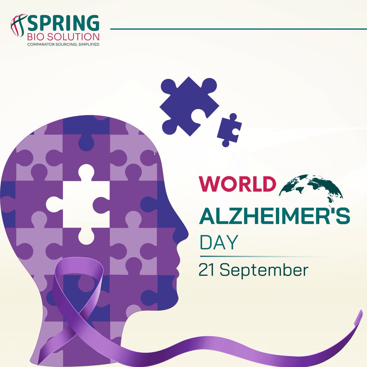 springbiosol's tweet image. #WorldAlzheimersDay highlights the need for awareness and support.
At Spring Bio Solution, we advance research & trials, bringing hope to families impacted by dementia.
#AskAboutAlzheimers #SpringBioSolution