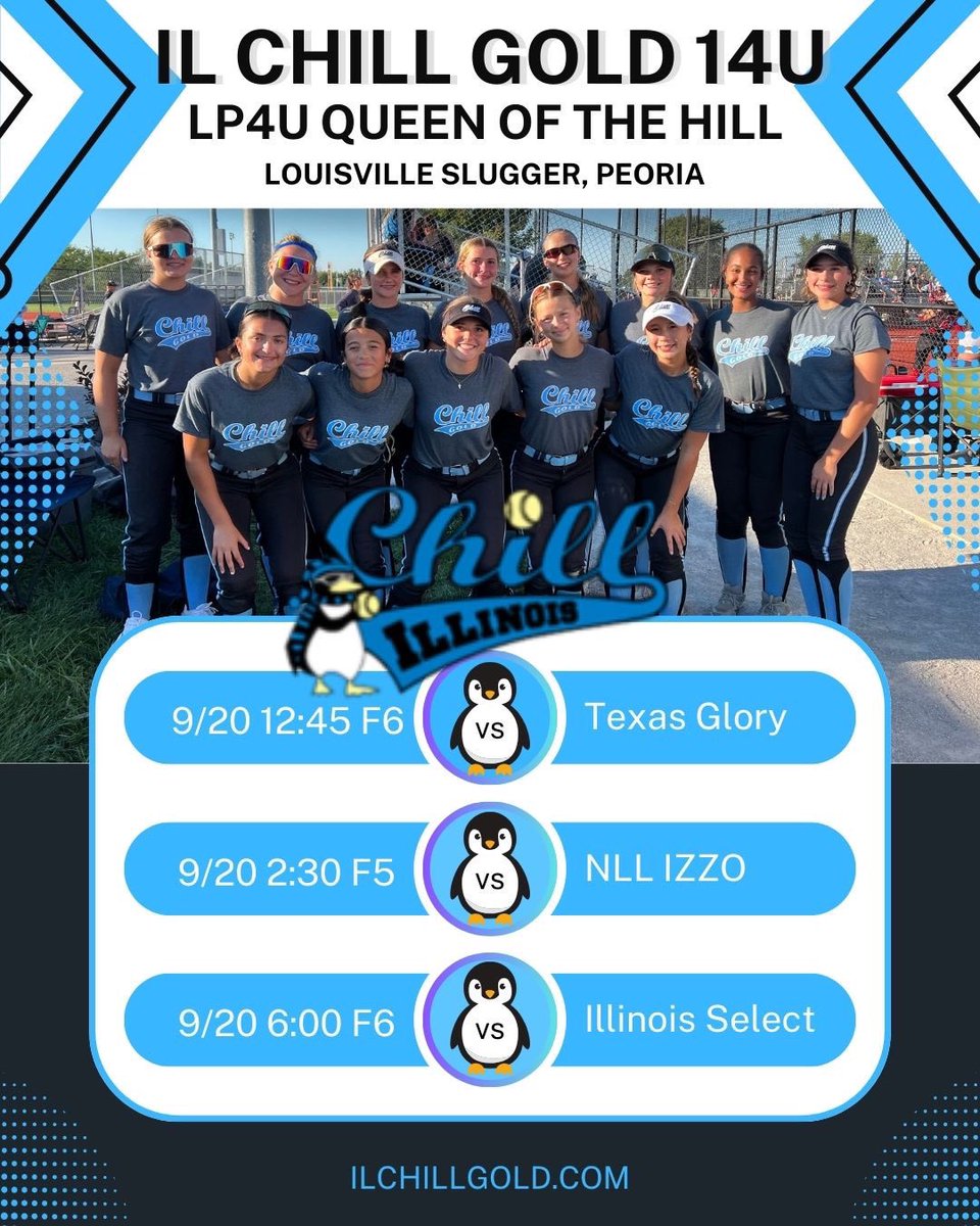 Headed to Peoria this weekend. Can’t wait to hit the turf with my <a href="/ILChillGold/">Chill Gold Softball</a> teammates!
<a href="/jimdonovan45/">Jim Donovan</a> <a href="/aliekennedy47/">Coach Alie Kennedy</a> <a href="/OPRFSoftball/">OPRFSoftball</a> #getchilly