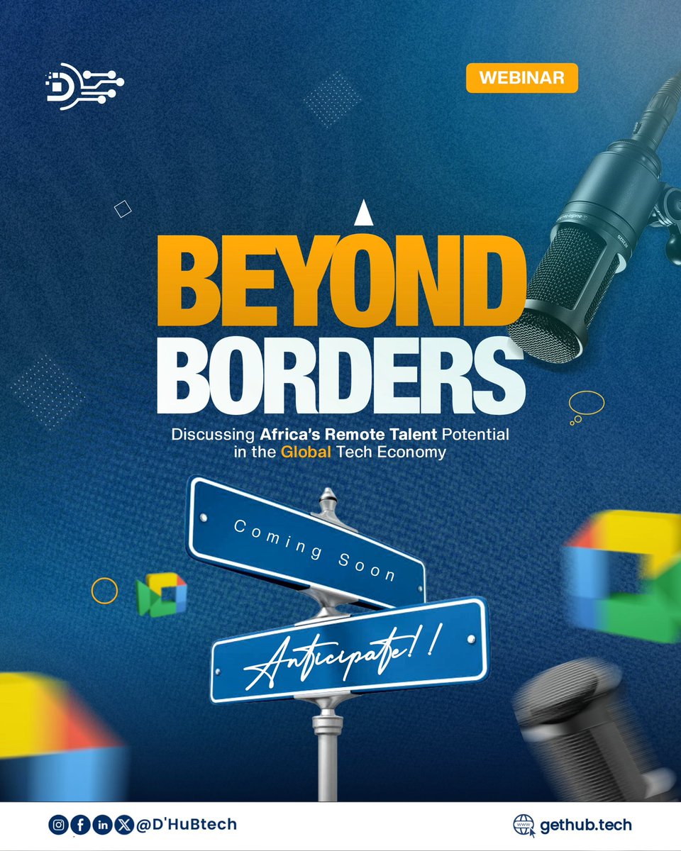 d_hubtech's tweet photo. A powerful conversation on Africa’s place in the global tech economy is loading… 👀🚘
Coming Soon. Anticipate!🤭

#BeyondBorders #DHubTech #FutureOfWork #hivematch https://t.co/tnzB7e55bh