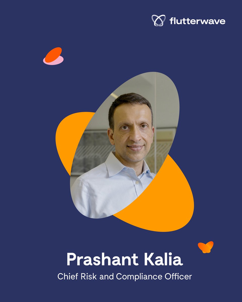 theflutterwave's tweet photo. At Flutterwave, we believe sustainable growth comes from having the right people at the helm 🚀

That’s why we’re excited to announce new leadership appointments across Risk, Compliance, Legal, and Regulatory functions:
•Welcoming Prashant Kalia as Chief Risk & Compliance Officer
•Mobolaji Bammeke stepping into Chief Regulatory & Data Protection Officer
•Oluwabankole Falade is expanding his role as Chief Legal, Regulatory & Public Policy Officer
•Amaresh Mohan moves into a Strategic Advisor role, supporting Prashant and our CEO, Olugbenga Agboola (@TechProd_Arch)

This reorganization ensures continuity, deep expertise, and the right leadership to steer Flutterwave’s global journey forward. 

Read more: https://t.co/3I7PIX6pvl