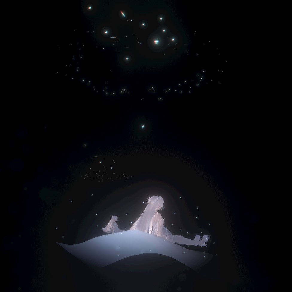 わぁい今週のワールドありがとうございます☺️✨
川、特に夜の真っ黒な川が好きで、そこで得る癒しをイメージにしてみました
アバターも眺められたら最高だと思って鏡も割っておきました😉💎
日々降り積もるものが充実へと還る柔らかなひとときになればと思います😌
cluster.mu/w/5afa44ef-9d6…