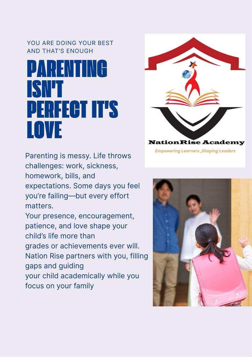 NationRiseZA's tweet image. Love and guidance matter most. Your child sees, feels, and thrives because of it.
Parenting isn’t about perfection. It’s about love, effort, and guidance and we’re here to support you every step. #NationRiseParents #WeUnderstandYo