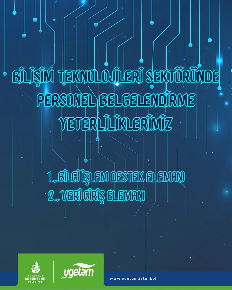 Türkiye’nin ilk MYK yetkilendirilmiş kuruluşu

Bilişim ve Teknoloji sektöründe:
✔Bilgi İşlem Destek Elemanı (Seviye 4)
✔Veri Giriş Elemanı (Seviye 4)

#bilgiişlem #verigiriş #bilişim #teknoloji #belgelendirme