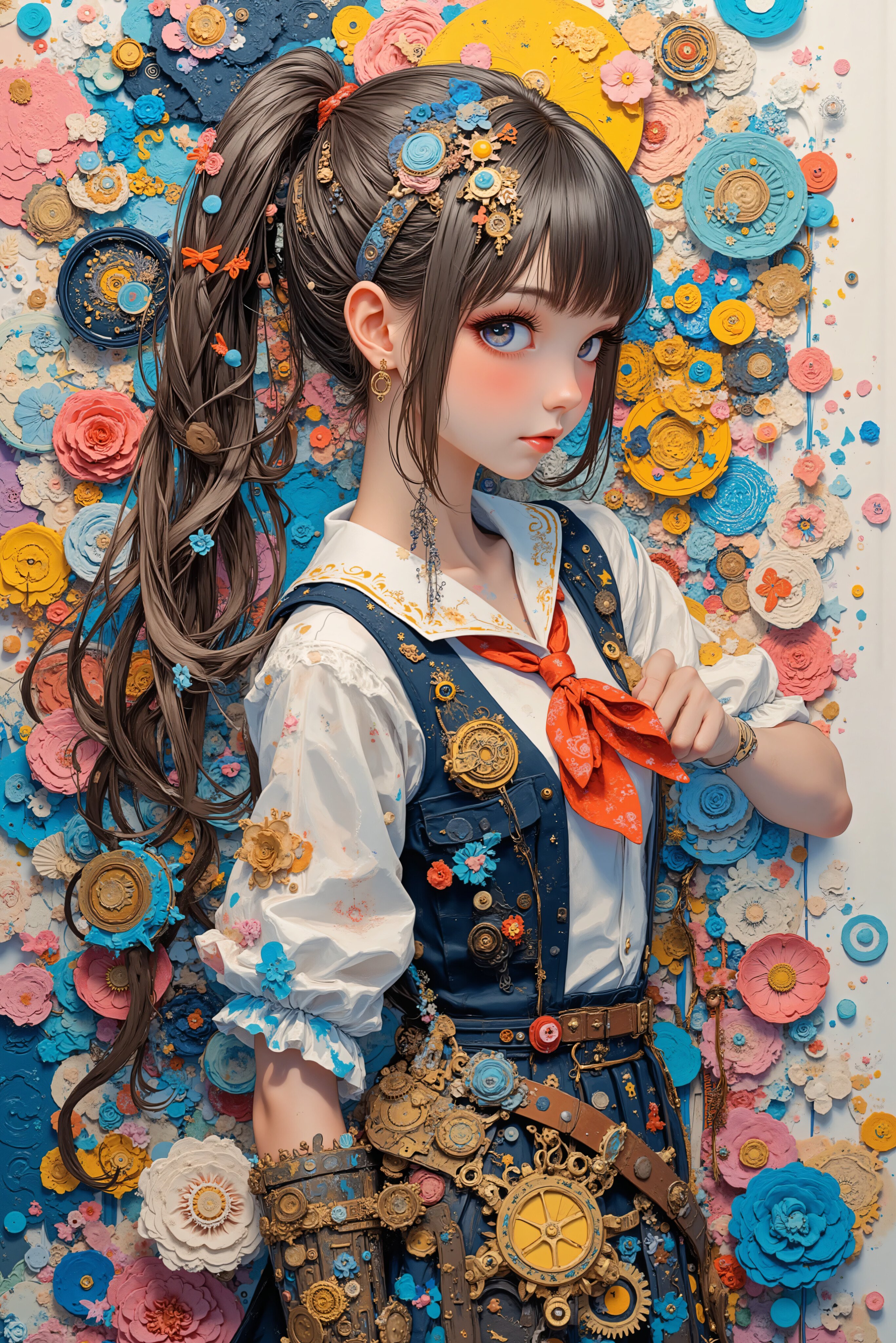 愛の不時着　イラストA3フレーム 翼＠AIイラスト on X: 