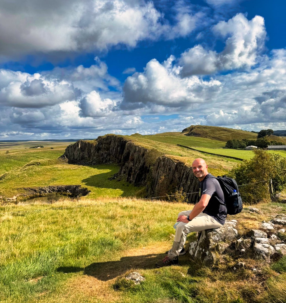 Daniel, delighted to see Wallstown Crag on 🥾 Hadrian's Wall, one of its most dramatic viewpoints where the volcanic rock edge plunges into the landscape along the crags of the Whin Sill. You'll find it between Birdoswald &amp; Housesteads Forts which makes for a great day's hiking.