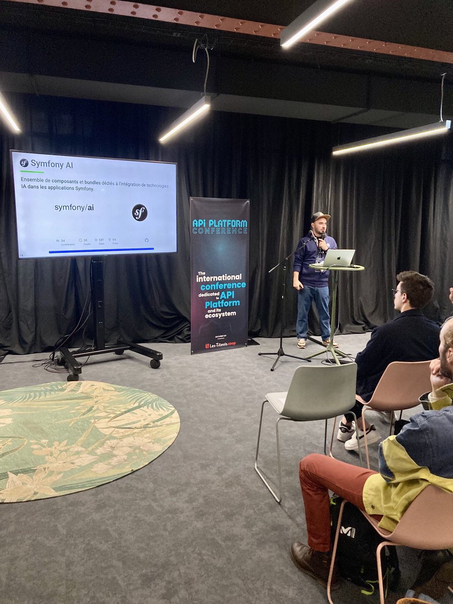 sensiolabs's tweet image. 🕷🔴 Live from #APIPlatformCon 2025

2 talks by experts from the ⁦@SensioLabsTech⁩ team
🤖 Mercure, SSE, ⁦@ApiPlatform⁩ and a LLM raise a chat(bot) by Mathieu Santostefano
🚩 ⁦@jean_beru⁩ presents: Fun with flags

Congrats to them 👏