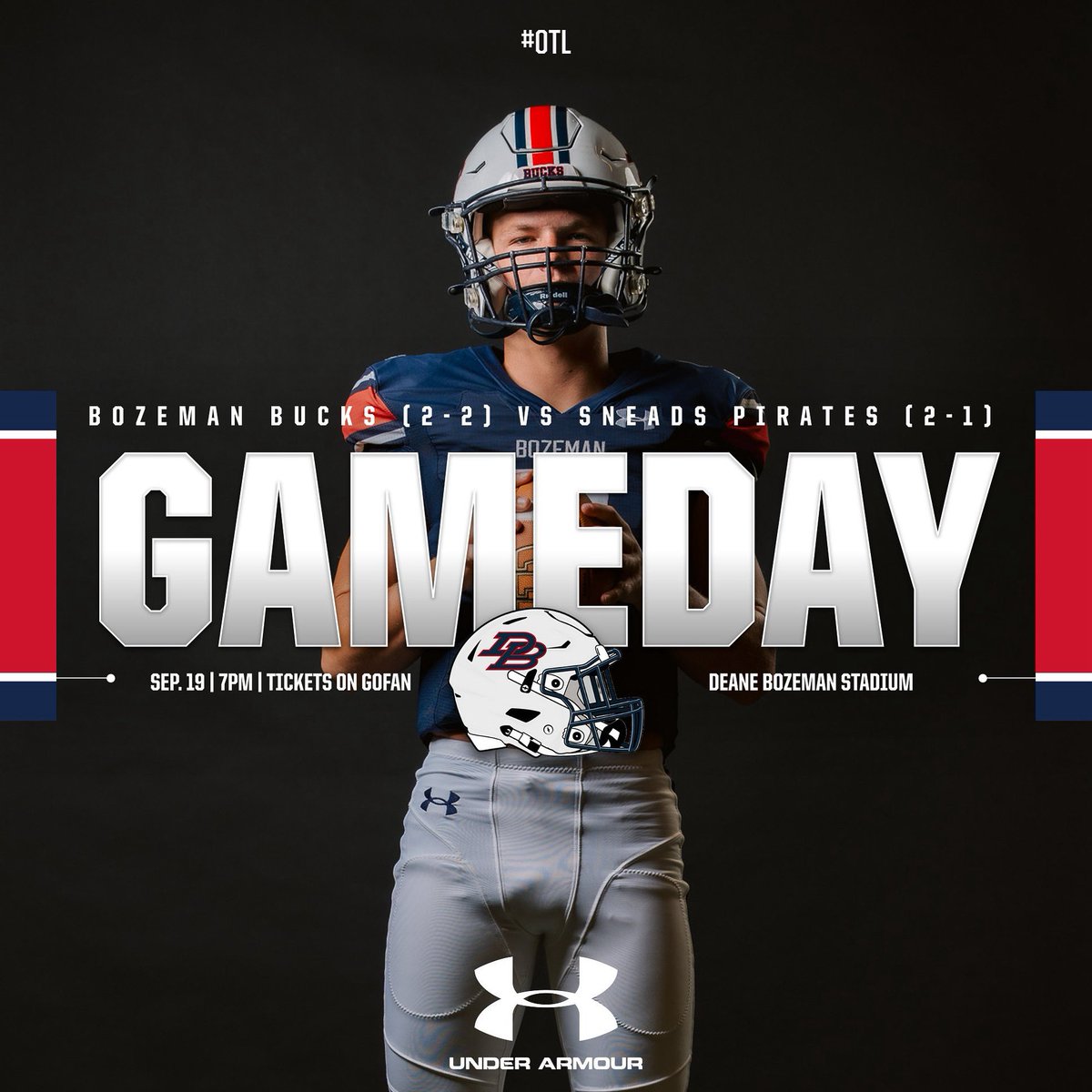 THEM BUCKS BACK IN THE SANDHILLS!!!

Yall come support the boys as they take on the Sneads Pirates!!!

#OTL
#BozemanFootball25