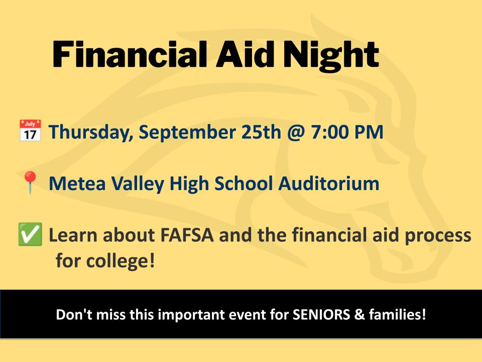 Financial Aid Night for Senior Families