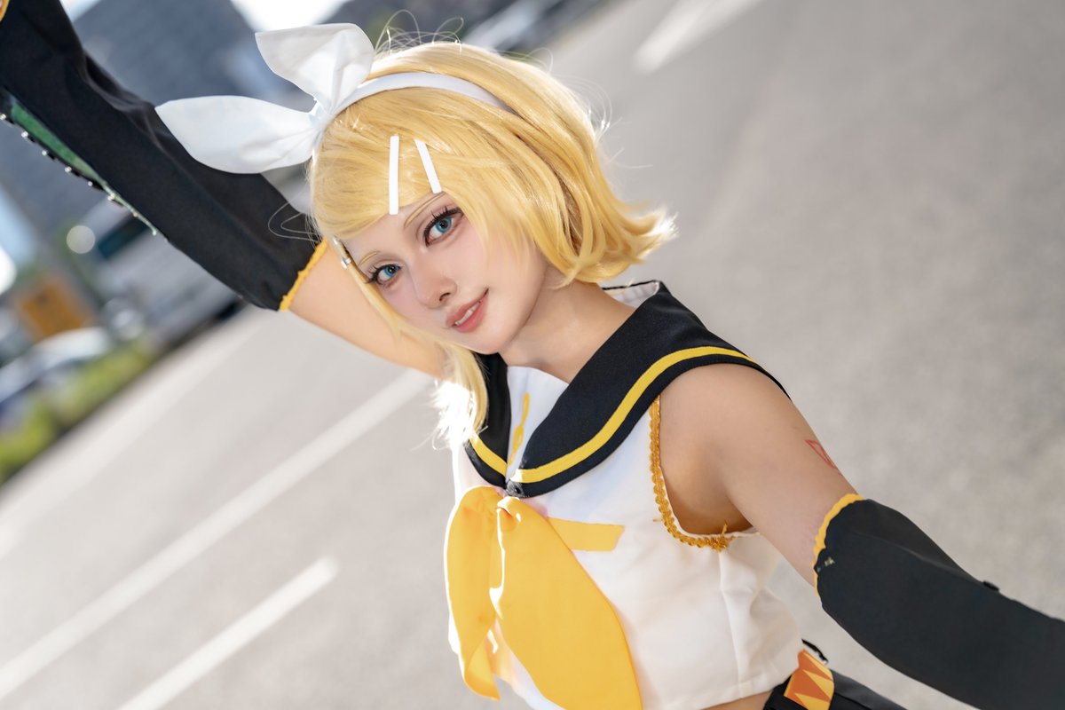Cosplay リンちゃーん📣 ハァーイ✋ 鏡音リン 📸927さん(タグ付け中