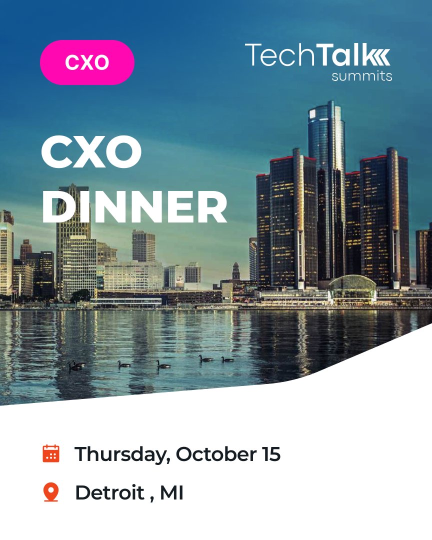 techtalksummits's tweet image. #DetroitTech, our next Technology Executive Summit at Eddie Merlot&apos;s is less than one month away!

Discover how to leverage both established and emerging technologies to keep your organization at the forefront of a fast-changing business world. This exclusive event brings leaders…