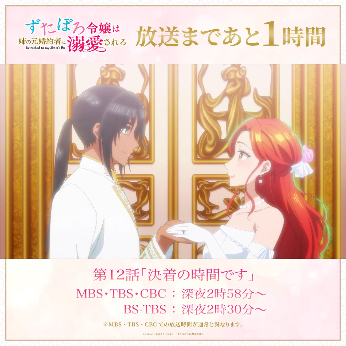 TVアニメ「ずたぼろ令嬢は姉の元婚約者に溺愛される」公式【臨時