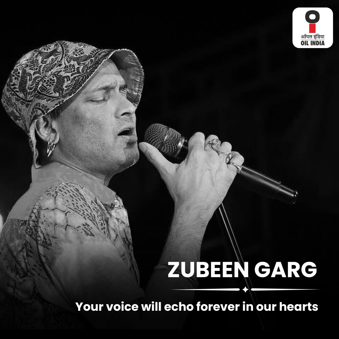We are deeply saddened by the untimely demise of Assam’s beloved icon, Zubeen Garg.
A voice that carried the soul of #Assam and touched millions across the world has fallen silent far too soon. His music was not just melody, but an emotion that united generations and gave