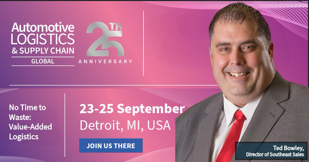 Excited to share that Ted Bowley, Director of Southeast Sales at Carter Logistics, will be speaking on the panel “No Time to Waste: Value-Added Logistics” at #ALSCGlobal.
Join the discussion Sept. 23–25 in Dearborn!