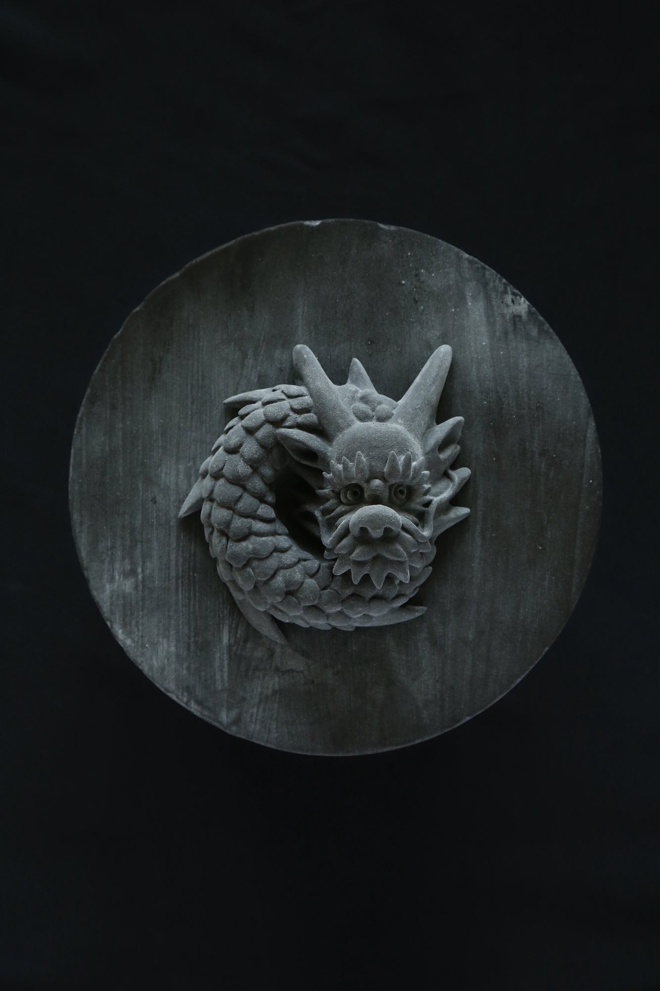 コレクター収集品　日展作家　木彫　「犬」　中村博直刀　中村珠子鑑 コレクター収集品 日展作家 木彫 「狛犬」 中村博直刀 中村珠子