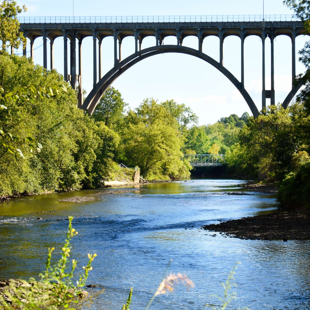 Bridges are popular subjects for park photographers. Here the historic Station Road Bridge peeks out from beneath an arch of the Brecksville-Northfield High Level Bridge (aka State Route 82). Share your Cuyahoga Valley favorites.

#PhotoFriday

Photo: NPS/Rick Santich