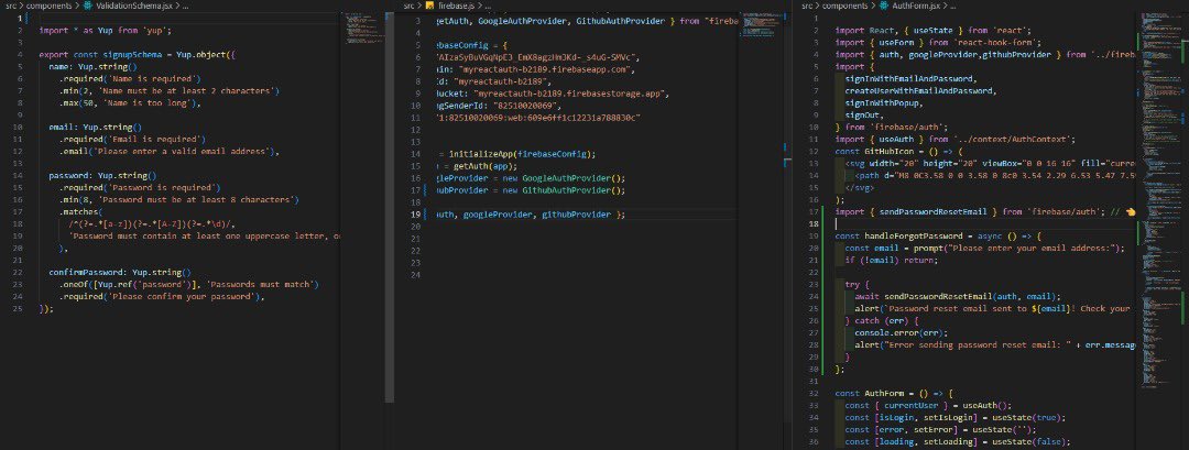 CodeWithBeerah's tweet image. Day 19  #30DaysOfCode 
Google &amp;amp; GitHub Sign-In WORKING!

✅ One-click auth with Google
✅ Seamless login with GitHub
✅ Real-time user state + logout

Real auth. Real users. Real progress.

🔗: validation-yup-ebon.vercel.app

#React #Firebase  #GitHubAuth #BuildInPublic #WomenInTech