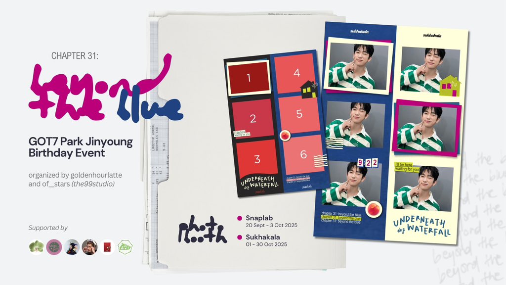 of__stars's tweet photo. 𝐜𝐡𝐚𝐩𝐭𝐞𝐫 𝟑𝟏: 𝐛𝐞𝐲𝐨𝐧𝐝 𝐭𝐡𝐞 𝐛𝐥𝐮𝐞 ᥫ᭡𓂃

— got7 and actor park jinyoung photobooth birthday frame by @goldenhourlatte and @of__stars

🌊 available @ snaplab &amp; sukhakala
🌊 details below

#Chapter31withJinyoung #BeyondTheBlue https://t.co/BJFnr4hIe6