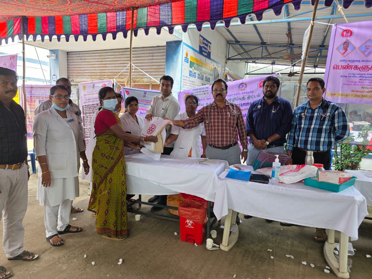 Swasth naari sahakth parivar abhiyan, NTEP Program in which nutritional baskets distributed to TB patients at karikalampakkam on 17.9.25