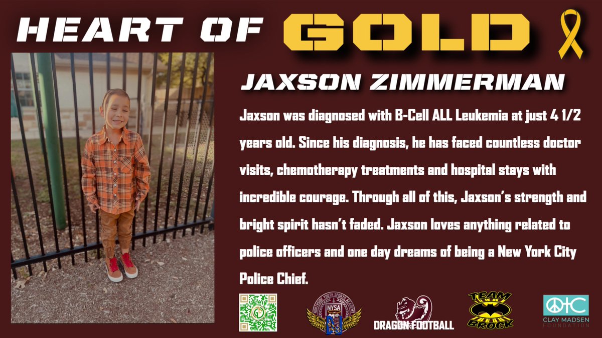 GAMEDAY! Tonight is our Heart of Gold Game for Childhood Cancer Awareness. Join us at Dragon Stadium as we honor Jaxson and his fight against cancer. Kickoff is at 7. Be Early. Be Loud. #BREAL