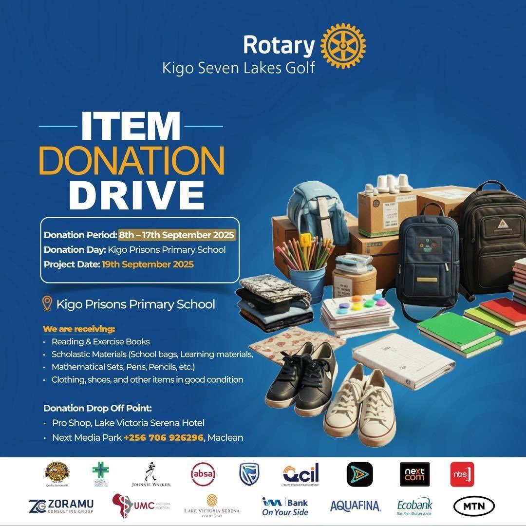 I thank the Seven Lakers Rotarians of <a href="/Kigo7Lakes/">Rotary Club of Kigo 7 Lakes Golf</a> for the selfless  support and service .Great leadership by President <a href="/KKariisa/">Kin Kariisa🇺🇬</a>