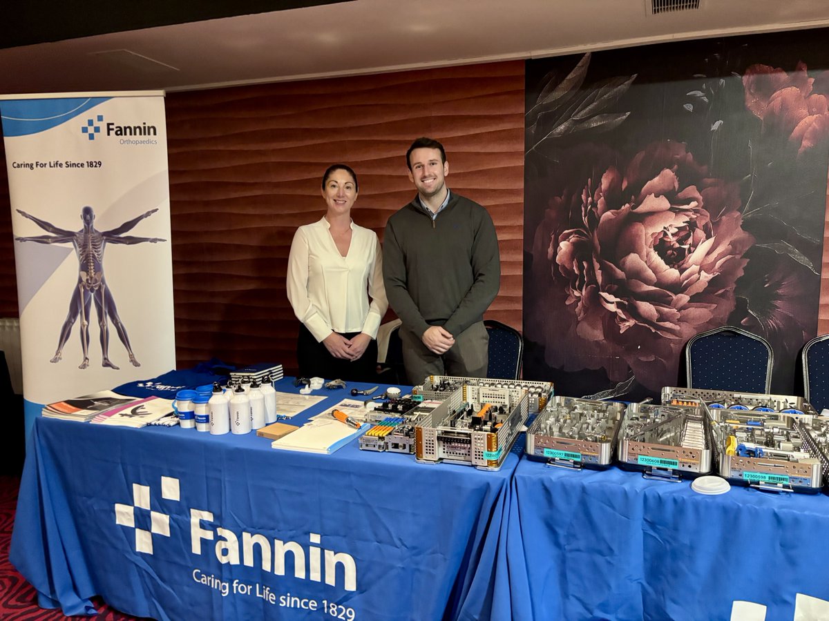FanninL's tweet photo. Great day at the Orthopaedic Core Curriculum Knee Conference in Mayo with Cathal Greene 👏
Proud to showcase the Journey Total Knee &amp; J11 UK Partial Knee systems to orthopaedic doctors from across the region.

#Fannin #Orthopaedics #KneeConference https://t.co/MxzqGrtgPr