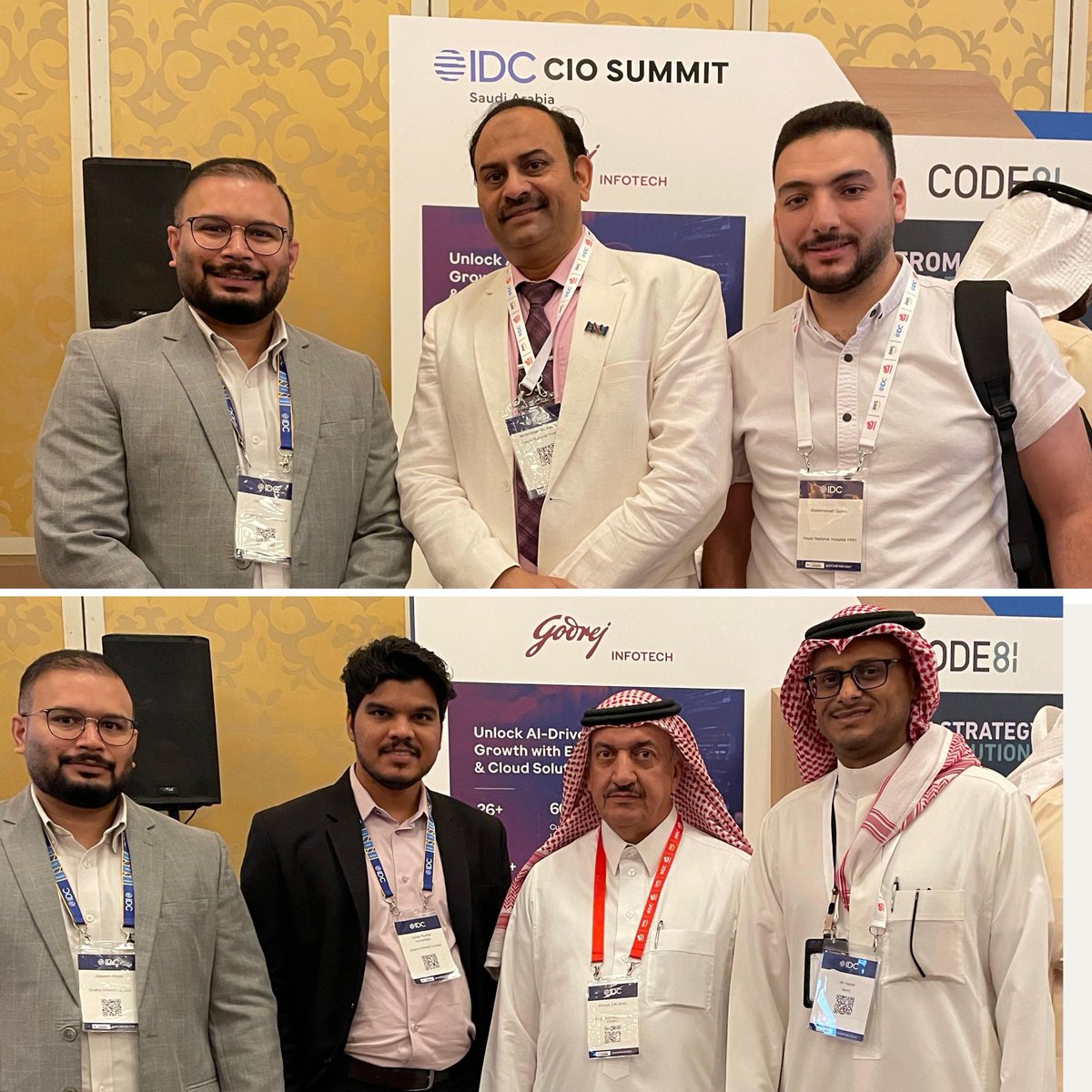 GodrejInfotech's tweet image. Day 2 wrap-up of #IDCCIOSummit in Saudi Arabia! Godrej Infotech team had a productive experience, leveraging valuable networking opportunities & strategic planning for future collaborations. #CIOsummit #GodrejInfotech